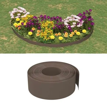 Garteneinfassung 3 Stück braunes Polyethylen 10 m 20 cm von vidaXL, Garteneinfassung und Einfassung - Ref: Foro24-3155461, Pr...