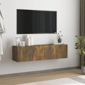 Mueble de pared TV contrachapado roble ahumado 120x30x30 cm de vidaXL, Muebles TV - Ref: Foro24-815099, Precio: 50,36 €, Desc...