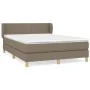 Boxspringbett mit taupegrauer Stoffmatratze 140x200 cm von vidaXL, Betten und Lattenroste - Ref: Foro24-3126729, Preis: 423,6...