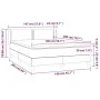 Boxspringbett mit taupegrauer Stoffmatratze 140x200 cm von vidaXL, Betten und Lattenroste - Ref: Foro24-3126729, Preis: 423,6...