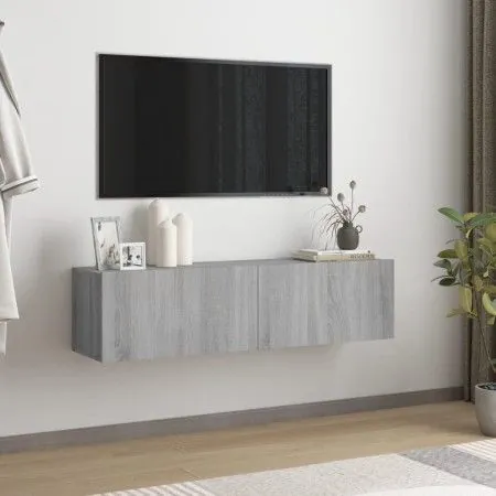 Mueble pared TV madera contrachapada gris Sonoma 120x30x30 cm de vidaXL, Muebles TV - Ref: Foro24-815100, Precio: 53,65 €, De...