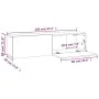 Mueble pared TV madera contrachapada gris Sonoma 120x30x30 cm de vidaXL, Muebles TV - Ref: Foro24-815100, Precio: 53,65 €, De...