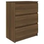 Aparador de madera contrachapada roble marrón 60x35x76 cm de vidaXL, Aparadores - Ref: Foro24-815512, Precio: 80,08 €, Descue...