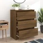 Aparador de madera contrachapada roble marrón 60x35x76 cm de vidaXL, Aparadores - Ref: Foro24-815512, Precio: 80,08 €, Descue...