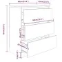 Aparador de madera contrachapada roble marrón 60x35x76 cm de vidaXL, Aparadores - Ref: Foro24-815512, Precio: 80,08 €, Descue...