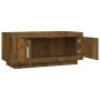 Mesa de centro madera de ingeniería roble ahumado 102x50x45 cm de vidaXL, Mesas de centro - Ref: Foro24-817231, Precio: 65,26...