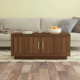 Mesa de centro madera de ingeniería roble marrón 102x50x45 cm de vidaXL, Mesas de centro - Ref: Foro24-817233, Precio: 53,95 ...