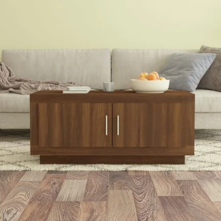 Mesa de centro madera de ingeniería roble marrón 102x50x45 cm de vidaXL, Mesas de centro - Ref: Foro24-817233, Precio: 53,95 ...
