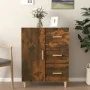 Aparador de madera de ingeniería roble ahumado 69,5x34x90 cm de vidaXL, Aparadores - Ref: Foro24-817351, Precio: 66,66 €, Des...