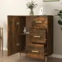 Aparador de madera de ingeniería roble ahumado 69,5x34x90 cm de vidaXL, Aparadores - Ref: Foro24-817351, Precio: 66,66 €, Des...