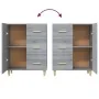 Aparador de madera de ingeniería gris Sonoma 69,5x34x90 cm de vidaXL, Aparadores - Ref: Foro24-817352, Precio: 77,39 €, Descu...