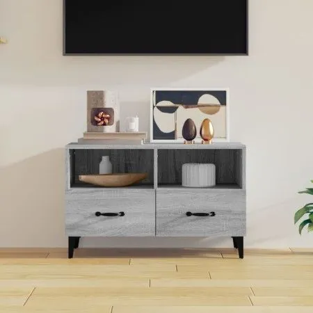 Mueble para TV madera contrachapada gris Sonoma 80x30x30 cm de vidaXL, Muebles TV - Ref: Foro24-817493, Precio: 49,82 €, Desc...