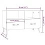 Mueble para TV madera contrachapada gris Sonoma 80x30x30 cm de vidaXL, Muebles TV - Ref: Foro24-817493, Precio: 49,82 €, Desc...