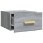 Wall bedside tables 2 pcs Sonoma gray color 35x35x20 cm by vidaXL, Nightstands - Ref: Foro24-817576, Price: 33,88 €, Discount: %