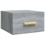 Wall bedside tables 2 pcs Sonoma gray color 35x35x20 cm by vidaXL, Nightstands - Ref: Foro24-817576, Price: 33,88 €, Discount: %