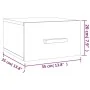 Wall bedside tables 2 pcs Sonoma gray color 35x35x20 cm by vidaXL, Nightstands - Ref: Foro24-817576, Price: 33,88 €, Discount: %