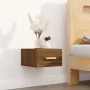 Mesitas de noche de pared 2 uds color roble marrón 35x35x20 cm de vidaXL, Mesitas de noche - Ref: Foro24-817578, Precio: 41,7...