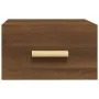 Mesitas de noche de pared 2 uds color roble marrón 35x35x20 cm de vidaXL, Mesitas de noche - Ref: Foro24-817578, Precio: 41,7...
