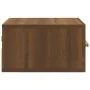 Mesitas de noche de pared 2 uds color roble marrón 35x35x20 cm de vidaXL, Mesitas de noche - Ref: Foro24-817578, Precio: 41,7...