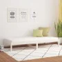 Sofá cama madera maciza de pino blanco 90x200 cm de vidaXL, Camas y somieres - Ref: Foro24-820413, Precio: 86,49 €, Descuento: %