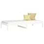 Sofá cama madera maciza de pino blanco 90x200 cm de vidaXL, Camas y somieres - Ref: Foro24-820413, Precio: 86,49 €, Descuento: %