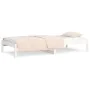 Sofá cama madera maciza de pino blanco 90x200 cm de vidaXL, Camas y somieres - Ref: Foro24-820413, Precio: 86,49 €, Descuento: %