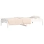 Sofá cama madera maciza de pino blanco 90x200 cm de vidaXL, Camas y somieres - Ref: Foro24-820413, Precio: 86,49 €, Descuento: %
