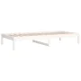 Solid white pine wood sofa bed 90x200 cm by vidaXL, Beds and slatted bases - Ref: Foro24-820413, Price: 86,49 €, Discount: %