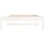 Sofá cama madera maciza de pino blanco 90x200 cm de vidaXL, Camas y somieres - Ref: Foro24-820413, Precio: 86,49 €, Descuento: %