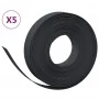 Garden edging 5 pcs black polyethylene 10 m 10 cm by vidaXL, Garden edging and edging - Ref: Foro24-3155435, Price: 88,74 €, ...