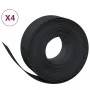 Garden edging 4 pcs black polyethylene 10 m 20 cm by vidaXL, Garden edging and edging - Ref: Foro24-3155458, Price: 145,37 €,...
