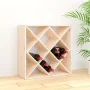 Solid pine wood wine rack 62x25x62 cm by vidaXL, Wine and liquor cabinets - Ref: Foro24-821542, Price: 61,70 €, Discount: %