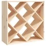 Solid pine wood wine rack 62x25x62 cm by vidaXL, Wine and liquor cabinets - Ref: Foro24-821542, Price: 61,70 €, Discount: %