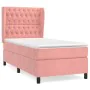 Box spring bed with pink velvet mattress 80x200 cm by vidaXL, Beds and slatted bases - Ref: Foro24-3129362, Price: 362,20 €, ...