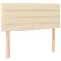 Box spring bed with cream fabric mattress 100x200 cm by vidaXL, Beds and slatted bases - Ref: Foro24-3130334, Price: 308,61 €...