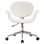 Silla de oficina giratoria de cuero sintético blanco de vidaXL, Sillas de oficina - Ref: Foro24-3054825, Precio: 144,47 €, De...
