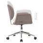 Silla de oficina giratoria de tela gris taupe de vidaXL, Sillas de oficina - Ref: Foro24-3054829, Precio: 150,19 €, Descuento: %