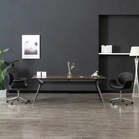 Sillas de comedor giratorias 2 unidades cuero sintético negro de vidaXL, Sillas de comedor - Ref: Foro24-3054854, Precio: 241...