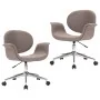 Sillas de comedor giratorias 2 unidades tela gris taupé de vidaXL, Sillas de comedor - Ref: Foro24-3054869, Precio: 292,25 €,...
