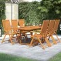 Juego de comedor de jardín 7 piezas madera maciza de acacia de vidaXL, Conjuntos de jardín - Ref: Foro24-3079638, Precio: 646...