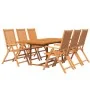 Juego de comedor de jardín 7 piezas madera maciza de acacia de vidaXL, Conjuntos de jardín - Ref: Foro24-3079638, Precio: 646...