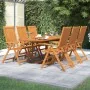 Juego de comedor para jardín 7 piezas madera maciza de acacia de vidaXL, Conjuntos de jardín - Ref: Foro24-3079639, Precio: 6...
