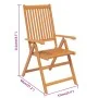 Juego de comedor para jardín 7 piezas madera maciza de acacia de vidaXL, Conjuntos de jardín - Ref: Foro24-3079639, Precio: 6...