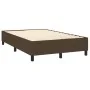 Cama box spring con colchón y LED tela marrón oscuro 120x200 cm de vidaXL, Camas y somieres - Ref: Foro24-3134784, Precio: 41...