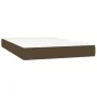 Cama box spring con colchón y LED tela marrón oscuro 120x200 cm de vidaXL, Camas y somieres - Ref: Foro24-3134784, Precio: 41...