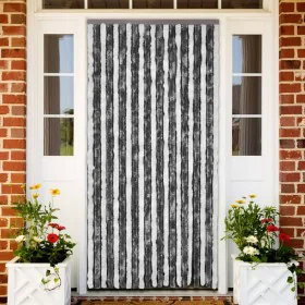 Cortina mosquitera gris y blanco chenilla 90x200 cm de vidaXL, Mosquiteras para ventanas - Ref: Foro24-315124, Precio: 58,91 ...