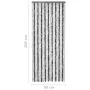 Gray and white chenille mosquito net curtain 90x200 cm by vidaXL, Mosquito nets for windows - Ref: Foro24-315124, Price: 58,9...