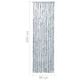 Cortina mosquitera de chenilla blanca y gris 90x200 cm de vidaXL, Mosquiteras para ventanas - Ref: Foro24-315133, Precio: 58,...