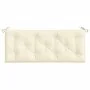 Cojines de banco de jardín 2 uds blanco crema 120x50x7 cm de vidaXL, Cojines para sillas y sofás - Ref: Foro24-315006, Precio...