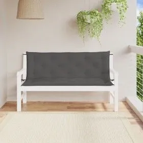 Cojines de banco de jardín 2 uds antracita 150x50x7 cm de vidaXL, Cojines para sillas y sofás - Ref: Foro24-315016, Precio: 6...